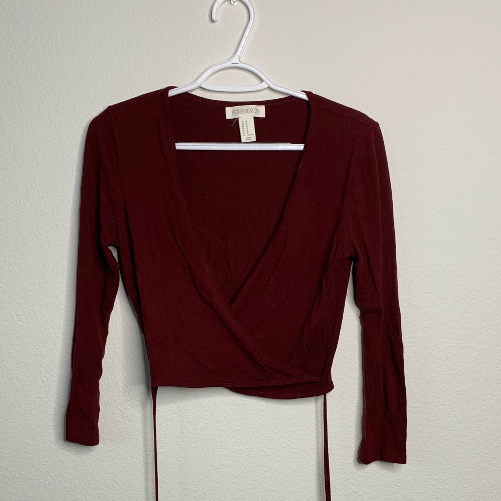 Wrap crop top